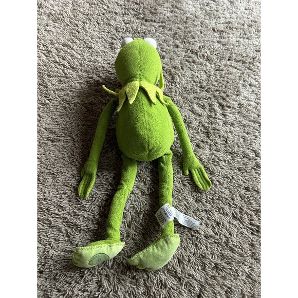 Vtg DISNEY STORE Authentic Stamped Muppets Kermit the Frog Plush 19” Green B24 - Picture 5 of 7